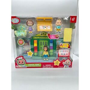 NEW Cocomelon School Time Deluxe Playtime Set 8 Pieces Figures Playset Toy